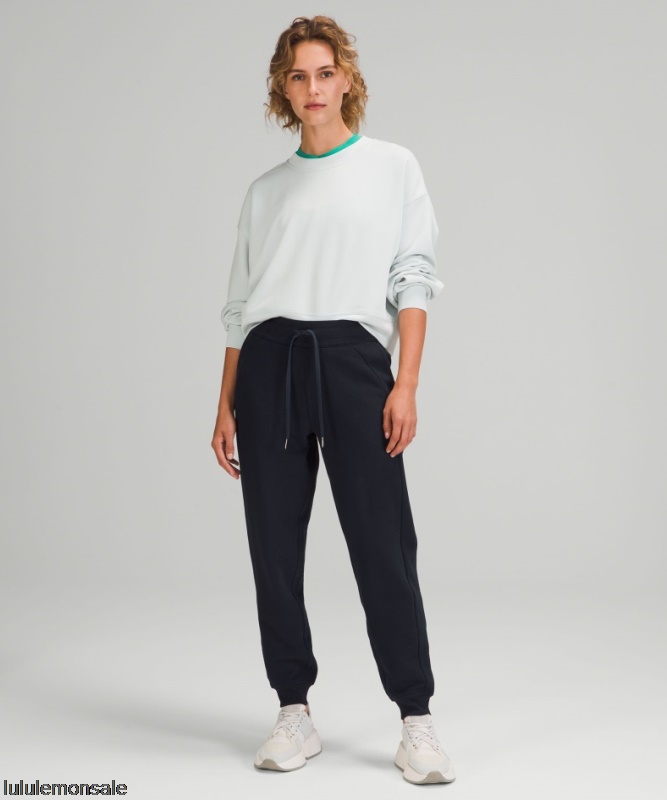 Lululemon Damen DELULU246 | Scuba High-rise Jogginghose Aus Fransenfrottee True Navy